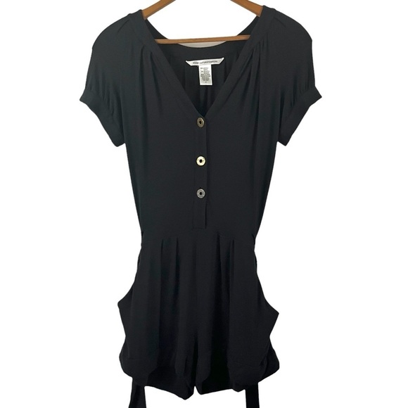 DIANE VON FURSTENBERG Tied-Waist Jersey Romper - Picture 4 of 13